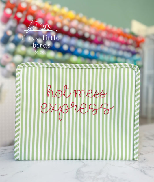 "hot mess express" Large TRVL Roadie