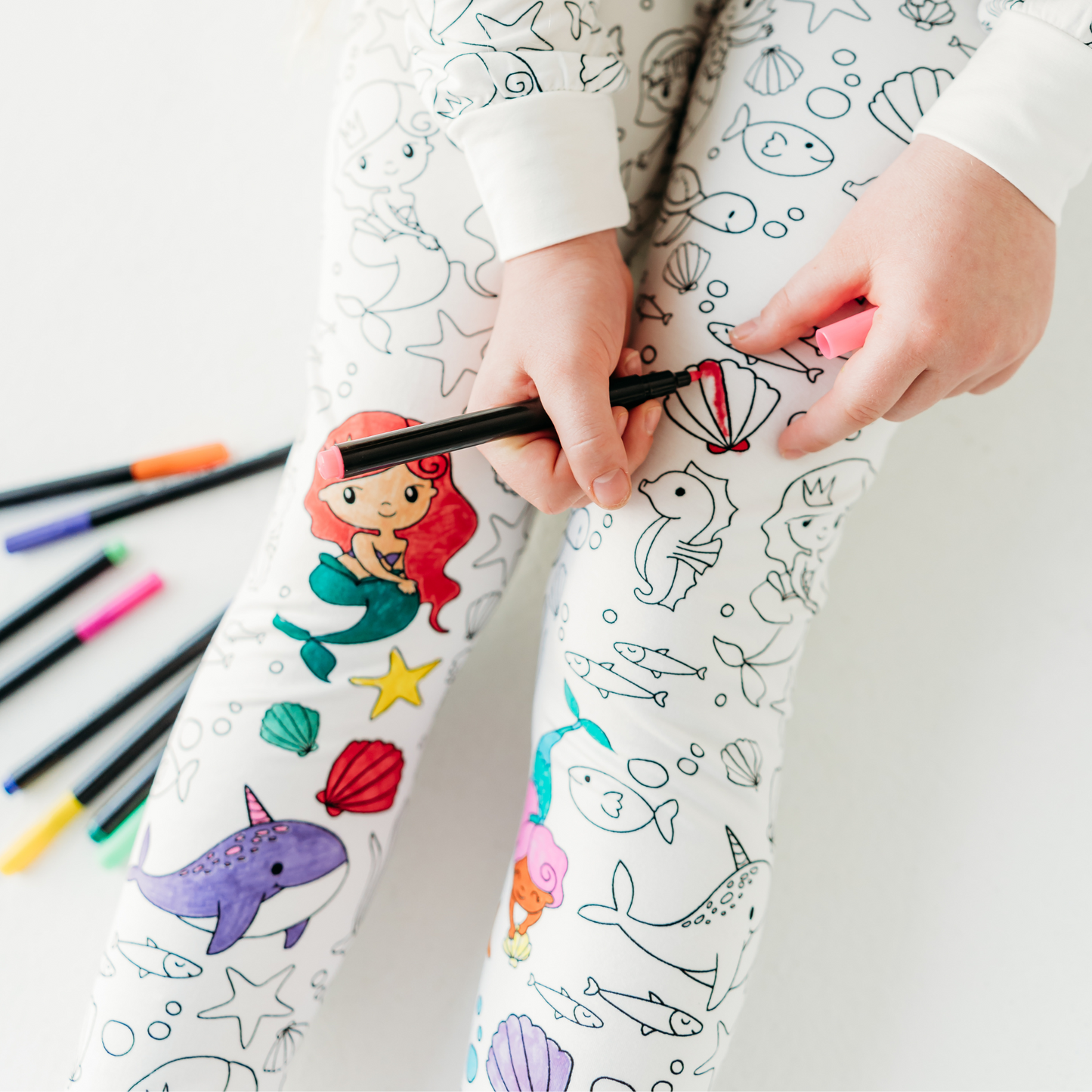 Magical Mermaids Colorable Pajamas