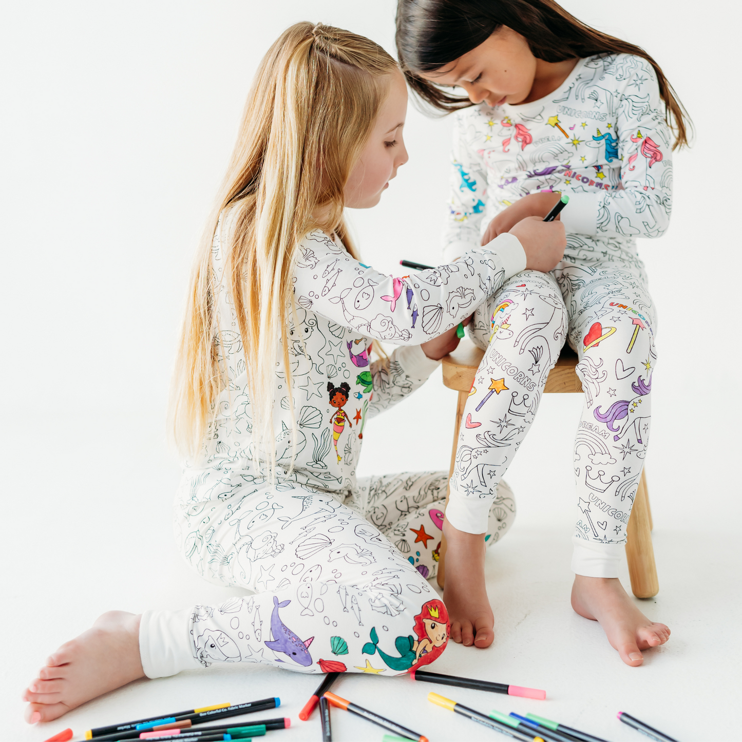 Magical Mermaids Colorable Pajamas