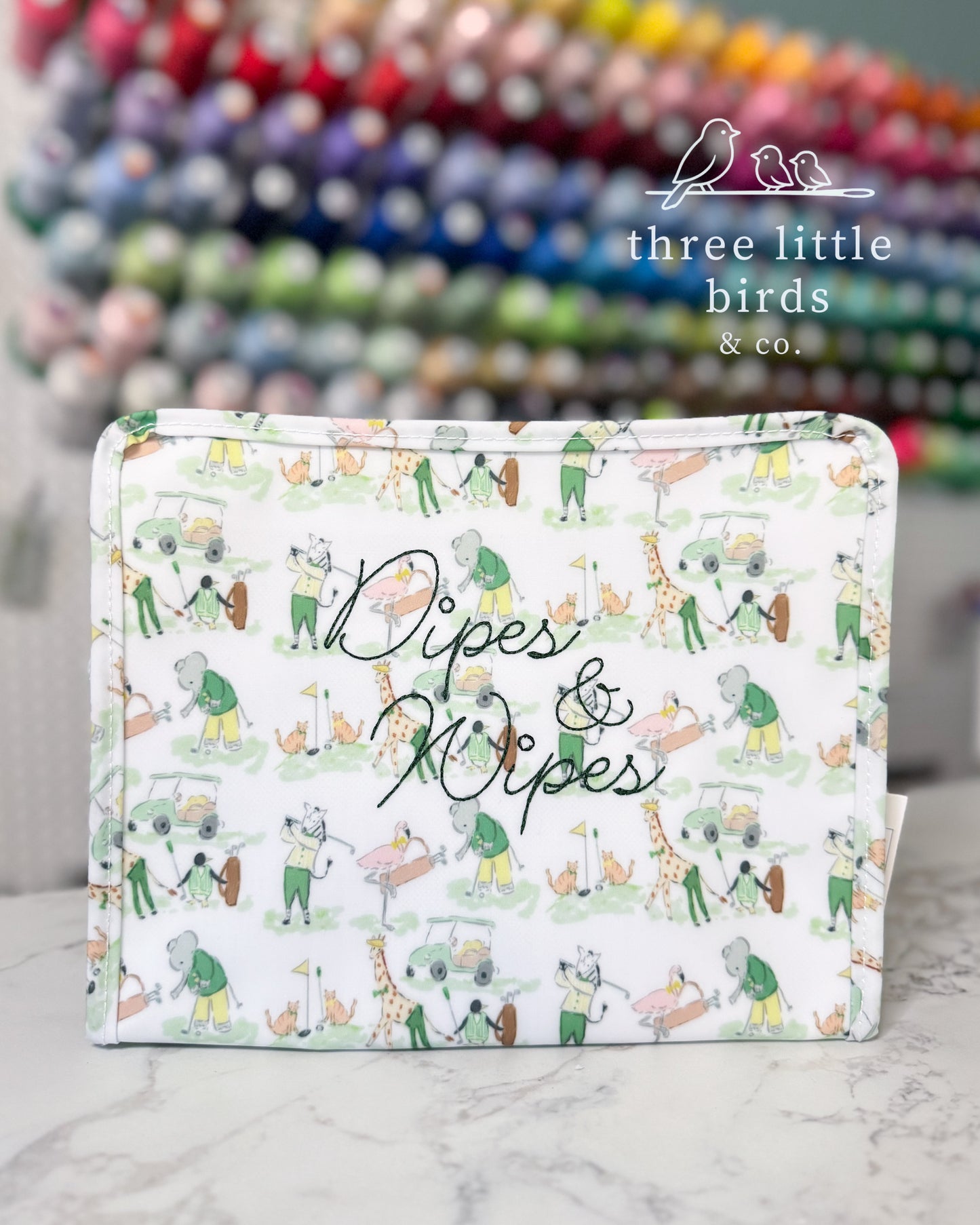 "Dipes & Wipes" Par Tee Large TRVL Roadie