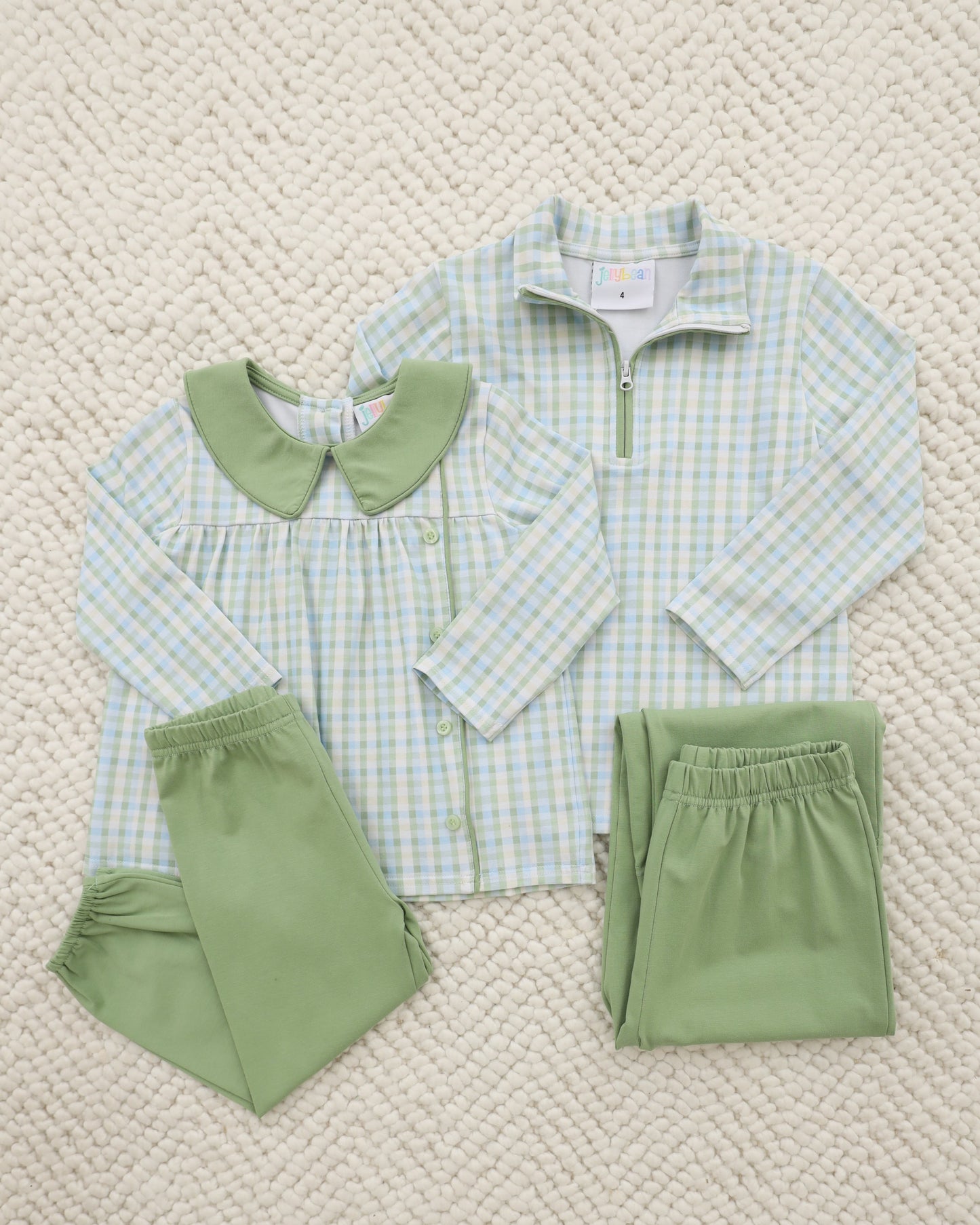 Basin Plaid Liam Bloomer Pants Set