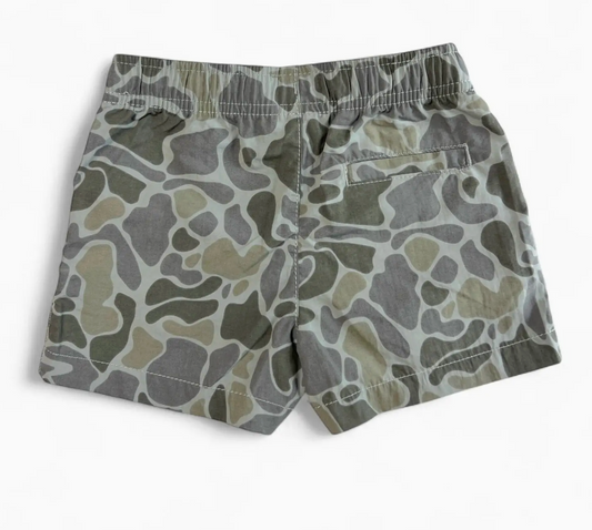 Kids' Gray Camo Performance Shorts
