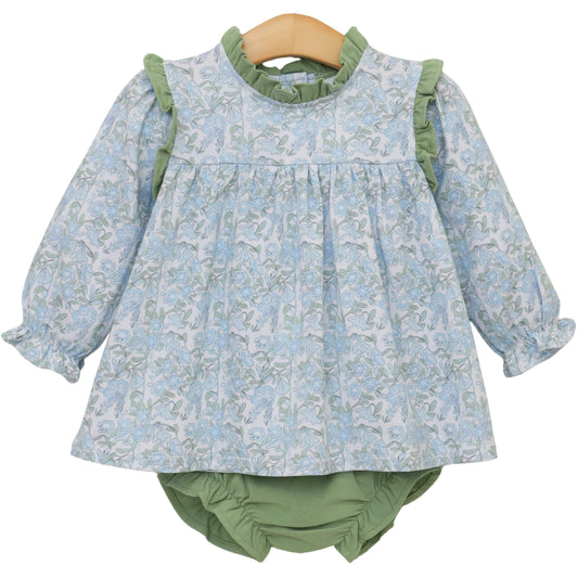 Basin Floral Hallie Diaper Set