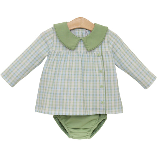 Basin Plaid Liam Diaper Set