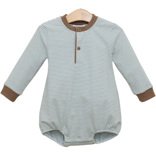 Nathan Bubble- Dusty Sage Stripe/Light Brown