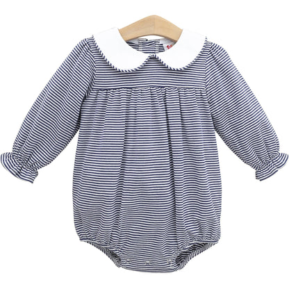 Lottie Bubble- Navy Stripe