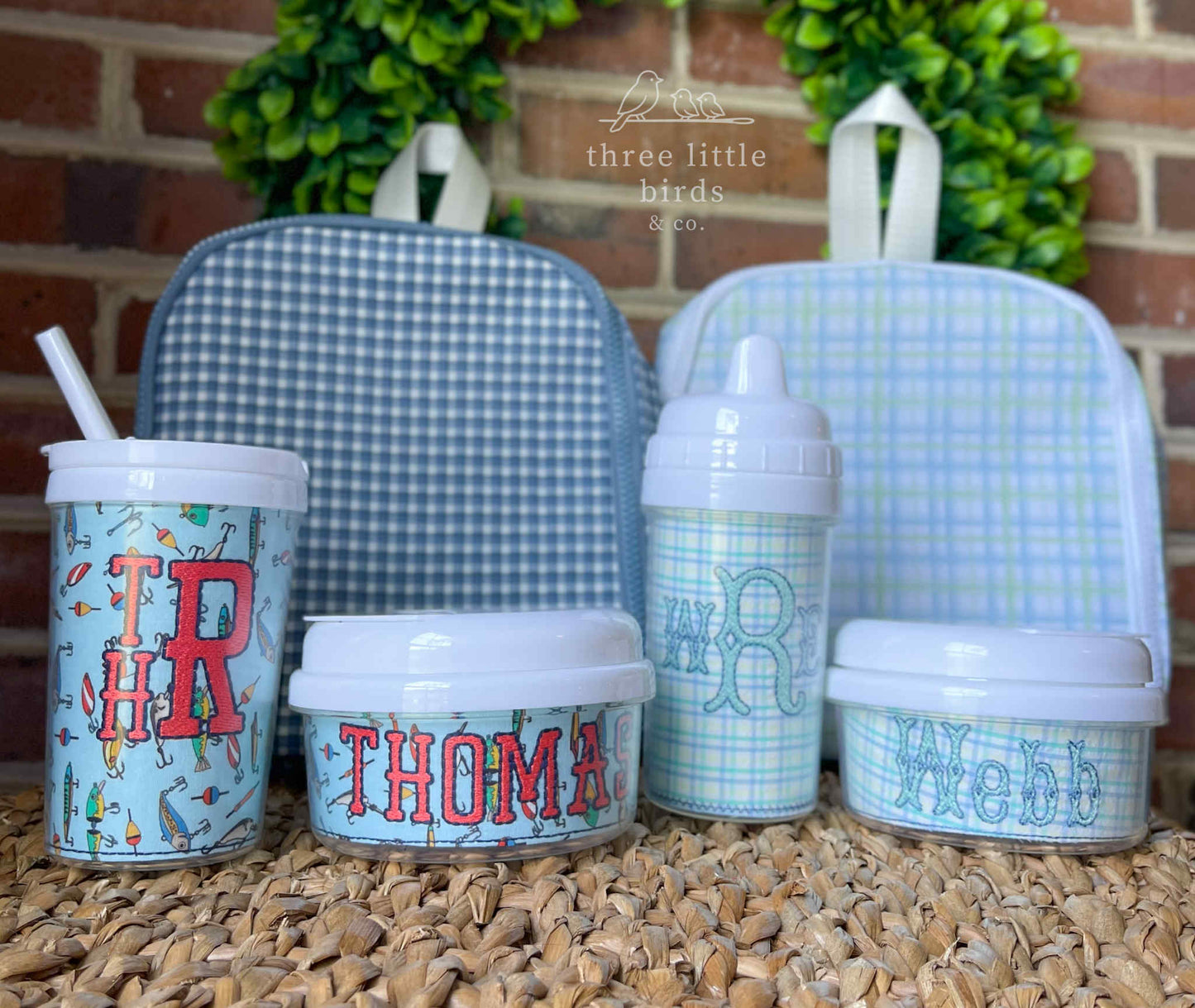 Boys Cup/Snack Set