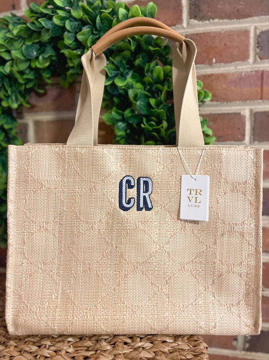 Luxe Bali Straw Tote TRVL