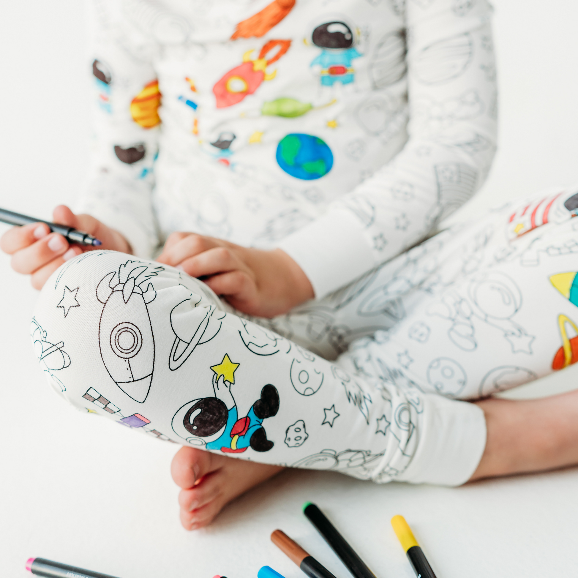 Astronaut Adventures Colorable Pajamas