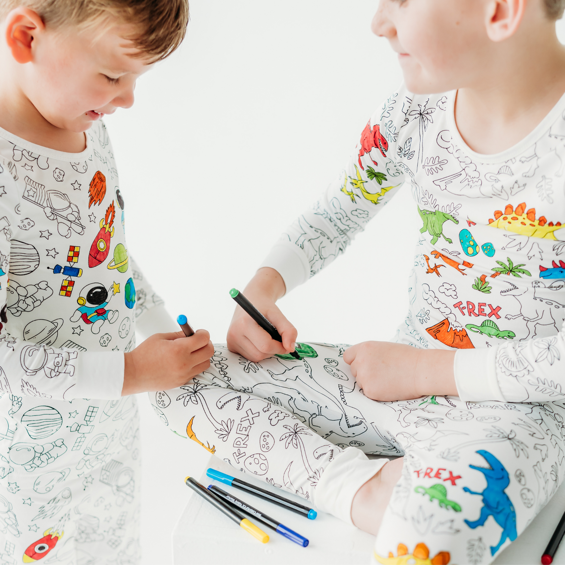 Astronaut Adventures Colorable Pajamas