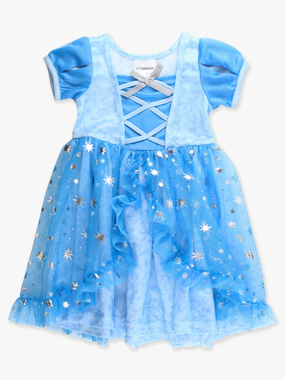 Wholesale SoftSnooze™ Girls Crystal Blue Princess Bow Dress-Up Nightgown