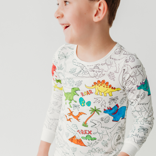 Dino-mite Dreams Colorable Pajamas