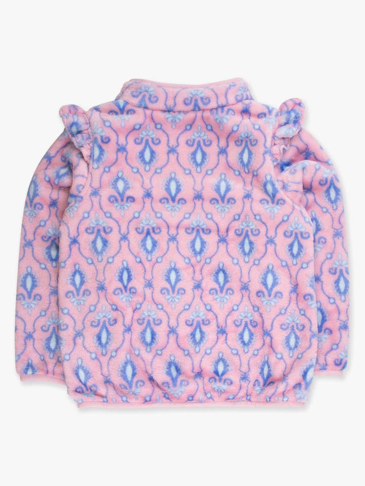 Wholesale Girls Pink Fairytale Jewels Ruffle Marshmallow Fleece Pullover