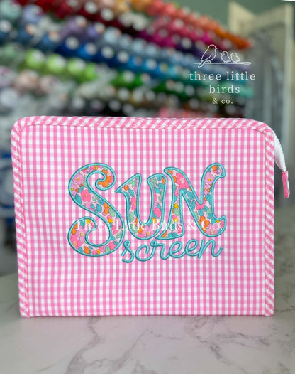 SUN screen Large TRVL Roadie w/Liberty Fabric