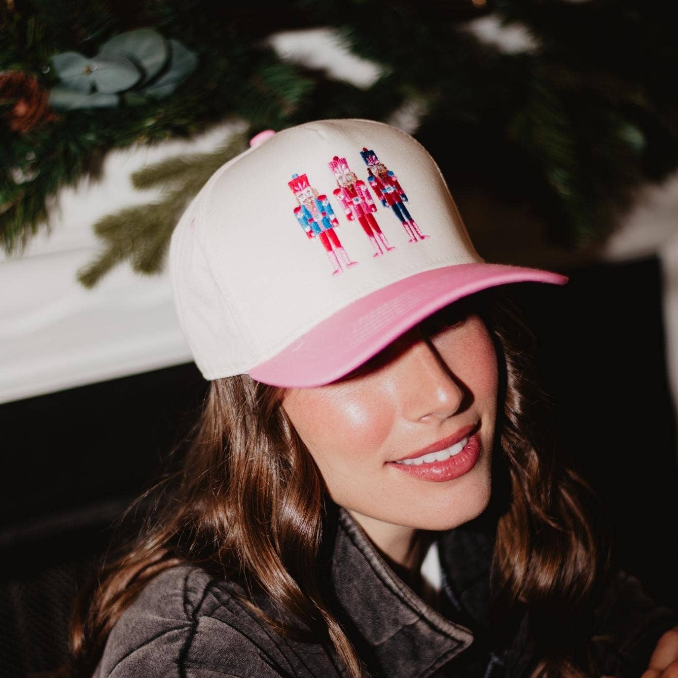 Wholesale Nutcrackers Vintage Christmas Trucker Hats for Women