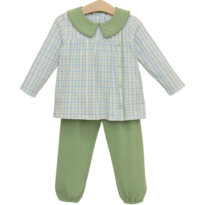 Basin Plaid Liam Bloomer Pants Set
