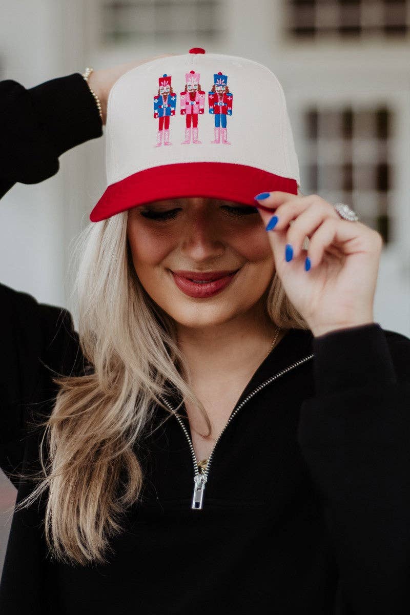 Wholesale Nutcrackers Vintage Christmas Trucker Hats for Women