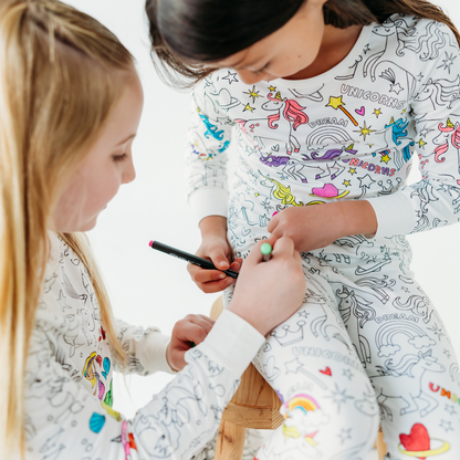 Unicorn Dreams Colorable Pajamas