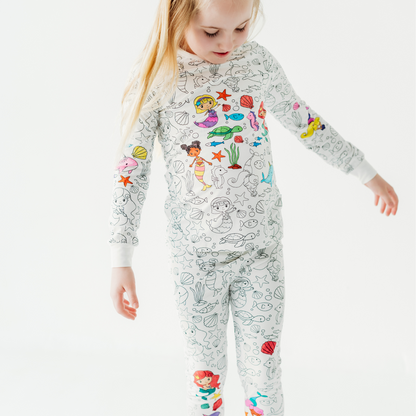Magical Mermaids Colorable Pajamas