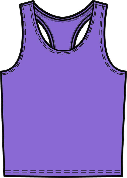 Wholesale Girls Neon Purple Active Tank Top
