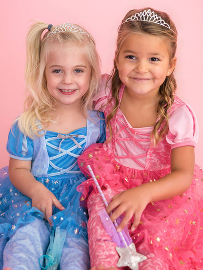 Wholesale SoftSnooze™ Girls Crystal Blue Princess Bow Dress-Up Nightgown