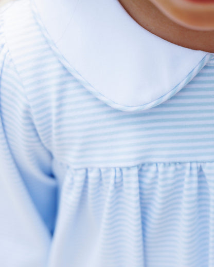 Lottie Dress- Light Blue Stripe