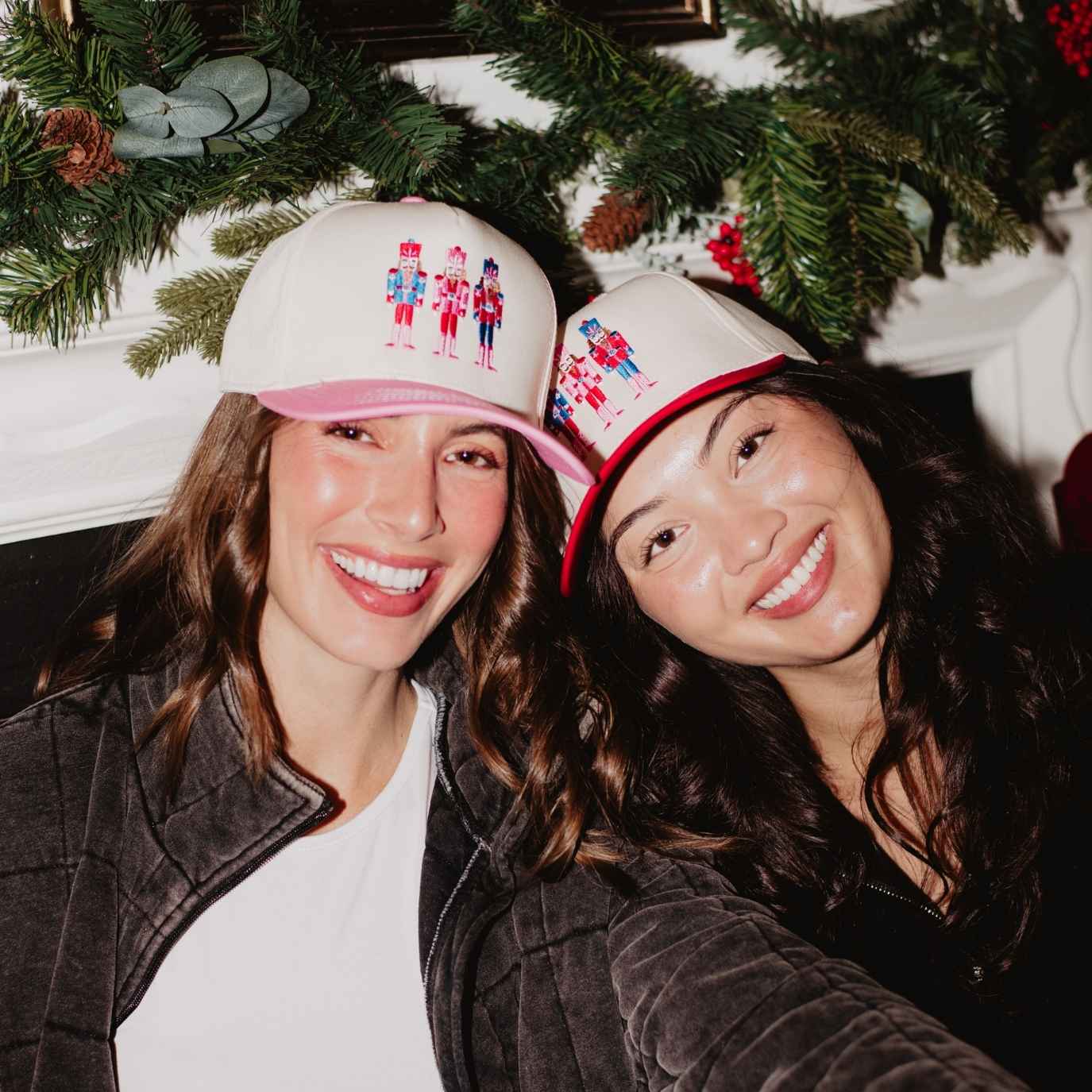 Wholesale Nutcrackers Vintage Christmas Trucker Hats for Women