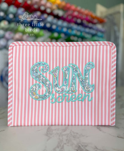 SUN screen Large TRVL Roadie w/Liberty Fabric