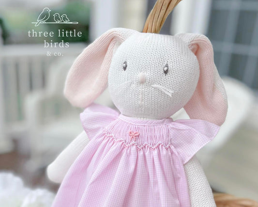 Bunny in Smocked Dress