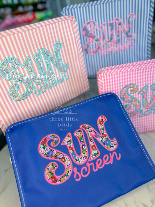 SUN screen Large TRVL Roadie w/Liberty Fabric