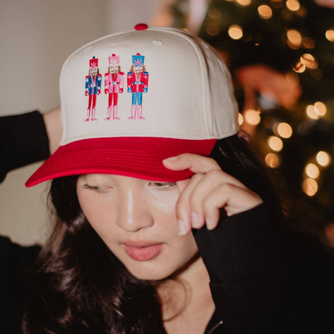 Wholesale Nutcrackers Vintage Christmas Trucker Hats for Women