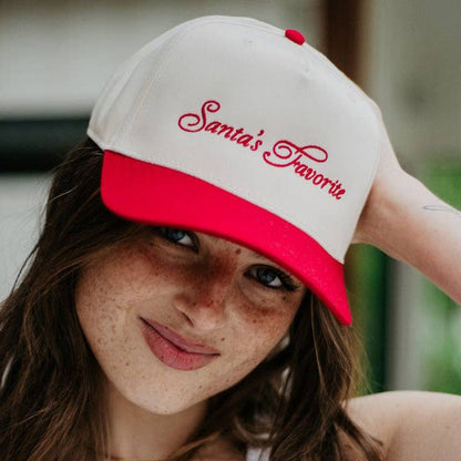 Wholesale Santa's Favorite Vintage Christmas Trucker Hats for Women