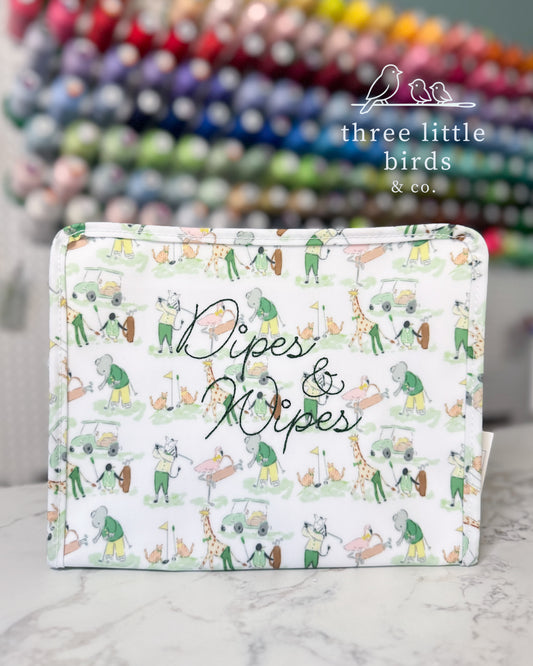 "Dipes & Wipes" Par Tee Large TRVL Roadie