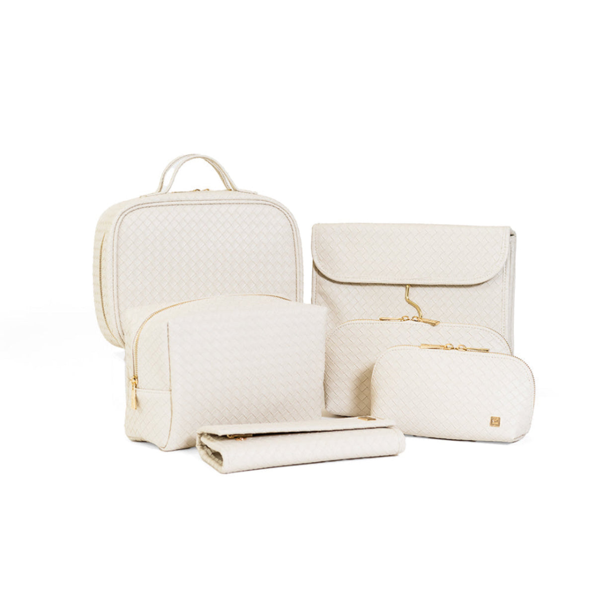 LUXE TRVL2 Cosmetic Toiletry Case - WOVEN SAND