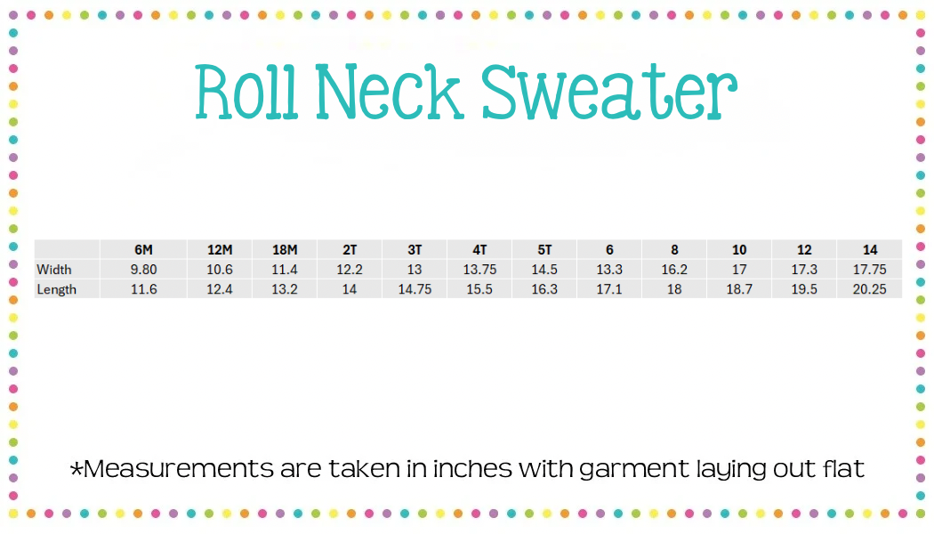 Unisex Roll Neck Sweater