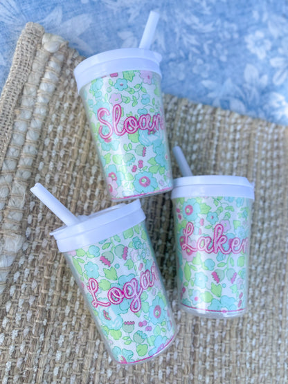 Liberty Premium Fabric Cup/Snack Set