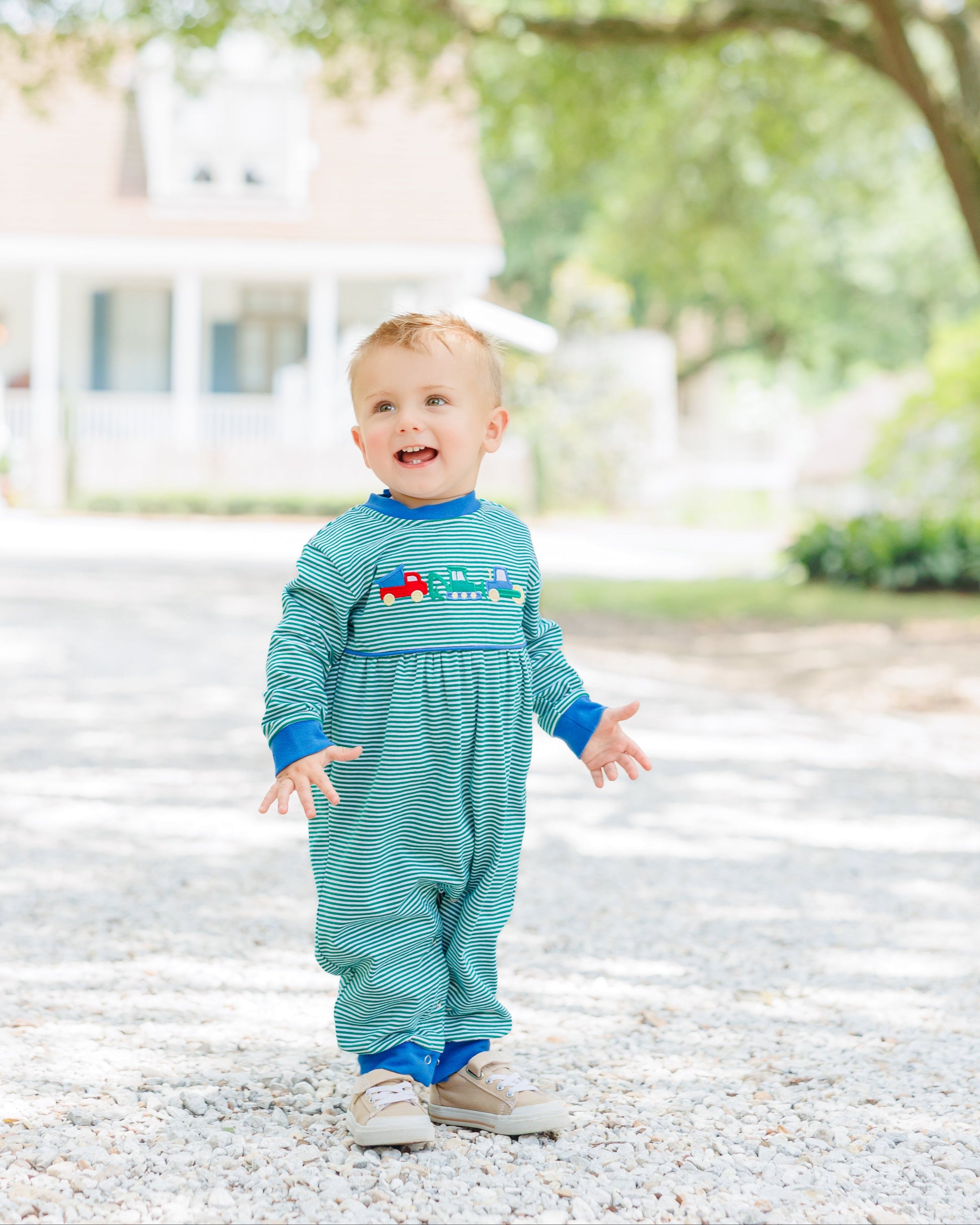 Dig, Dump, and Roll Romper