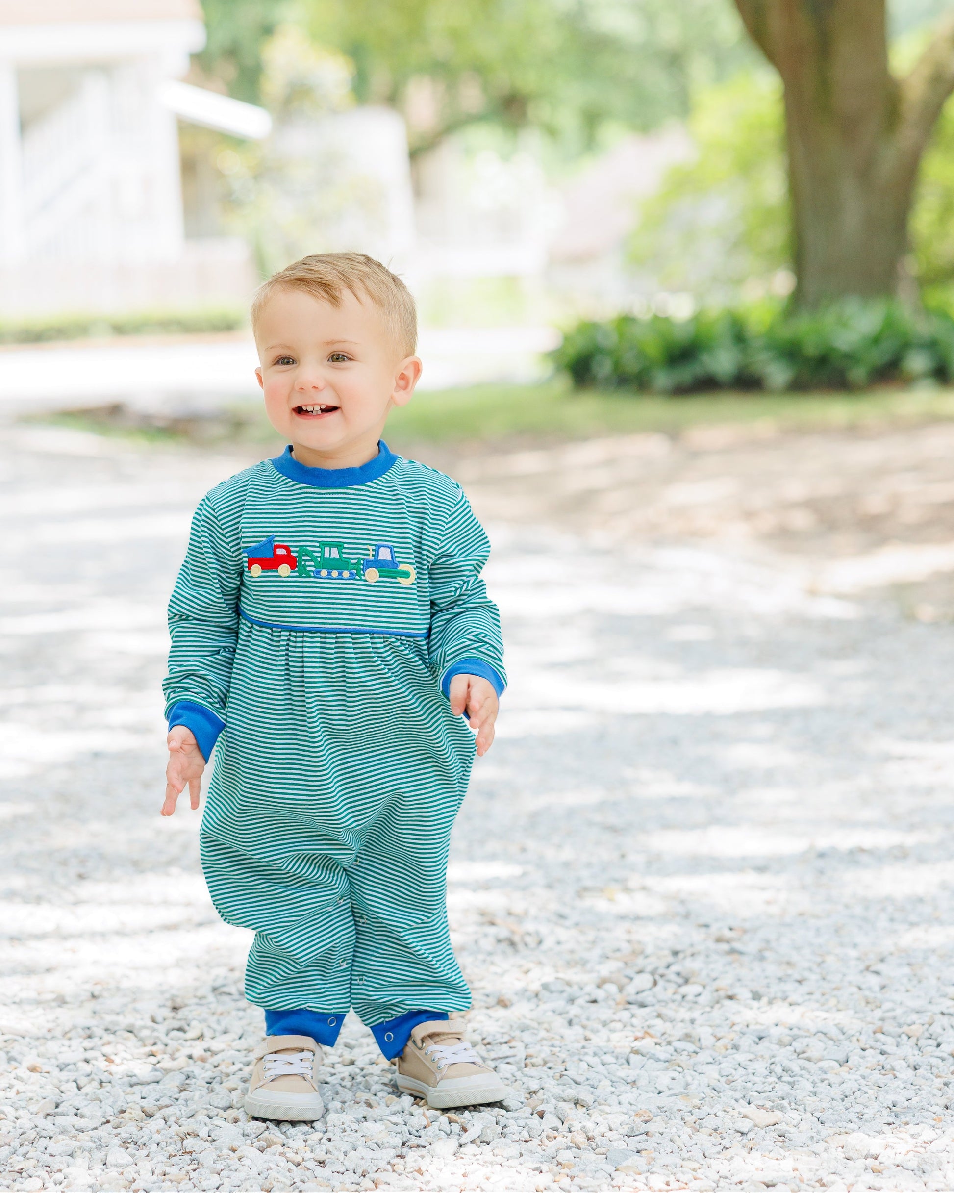 Dig, Dump, and Roll Romper