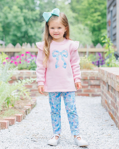 Painted Petals Ruffle Sweatshirt Set