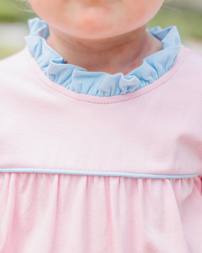 Annie Romper- Light Pink/Light Blue