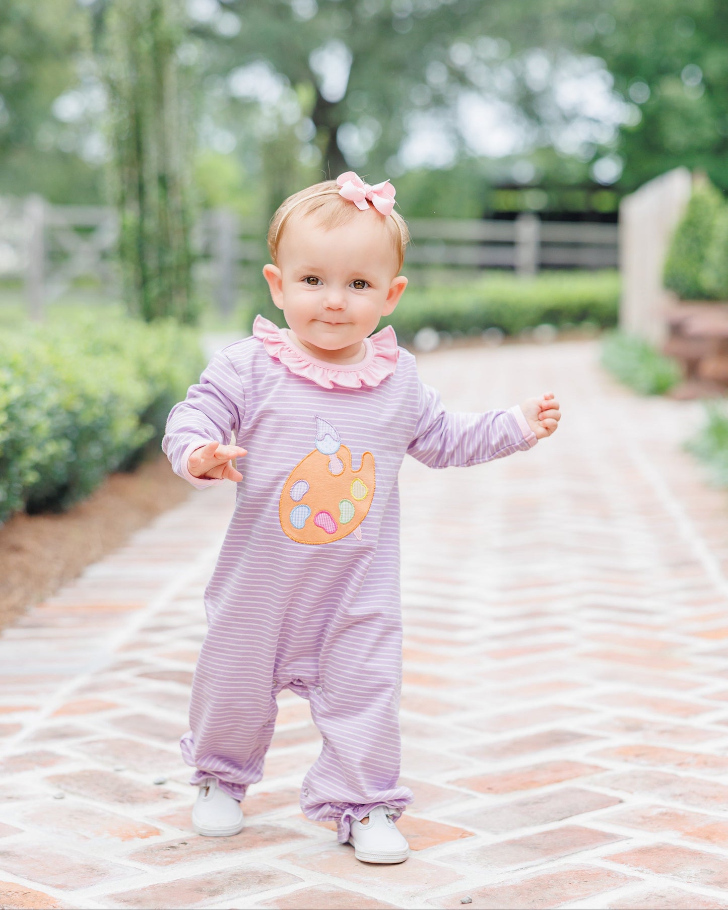 Pretty Painter Ruffle Romper