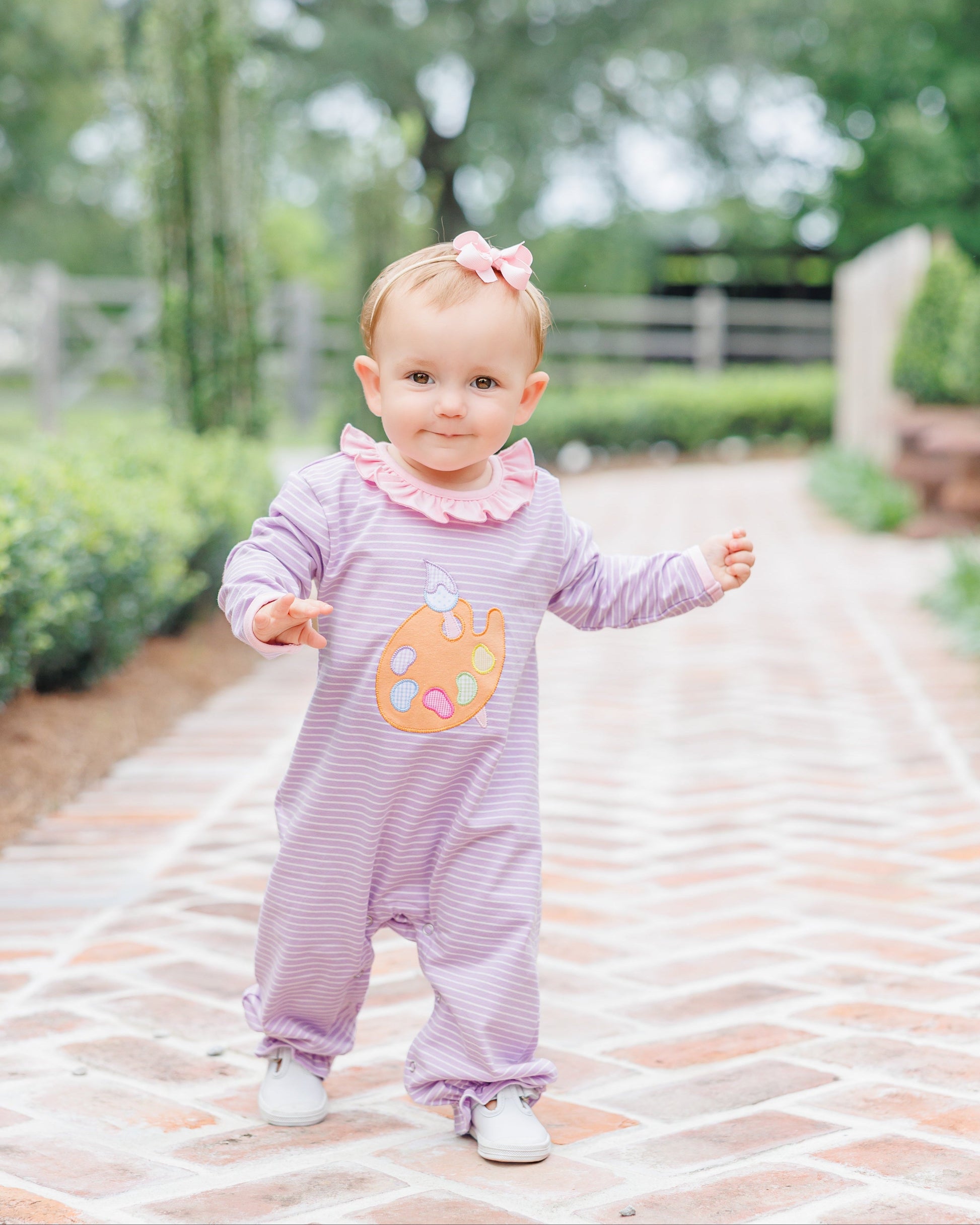 Pretty Painter Ruffle Romper