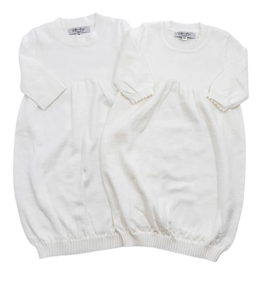 Newborn Knit Gown Cream