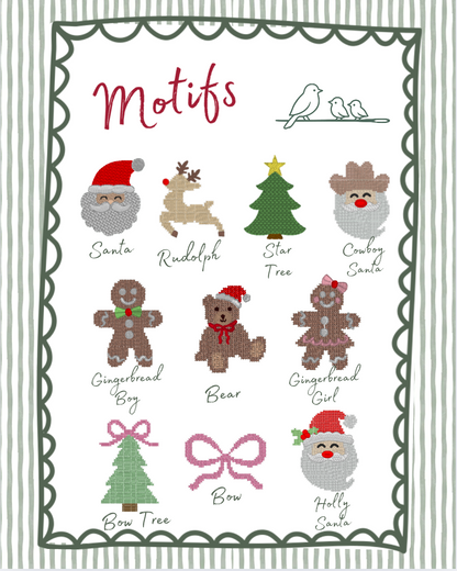 Classic Christmas Hoop Ornament