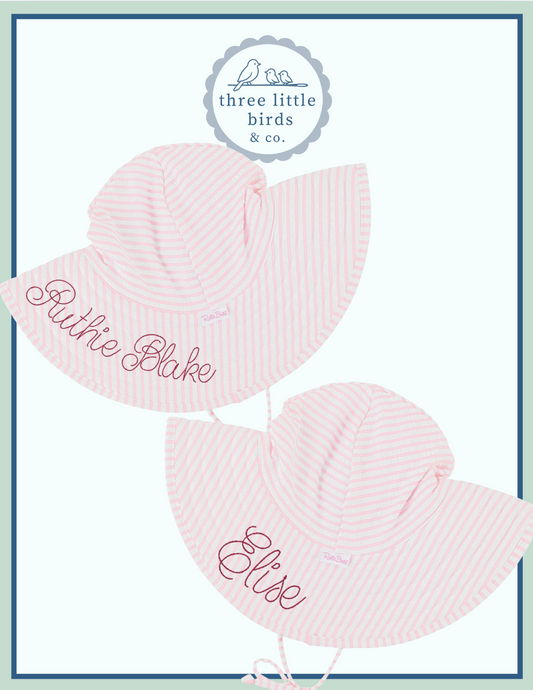 Seersucker Sun Hat Rufflebutts