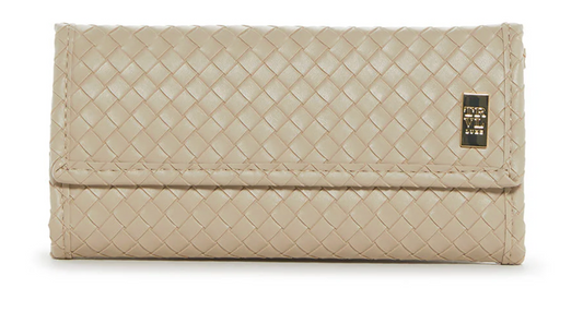 Luxe Jewelry Wallet TRVL Woven Bisque