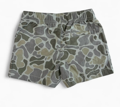 Kids' Gray Camo Performance Shorts