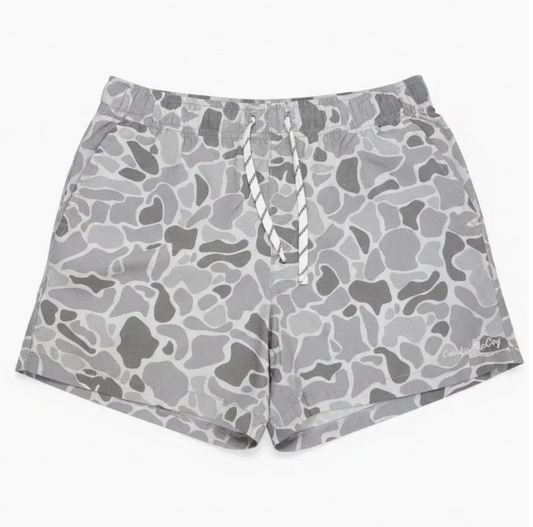 Kids' Light Gray Camo Performance Shorts