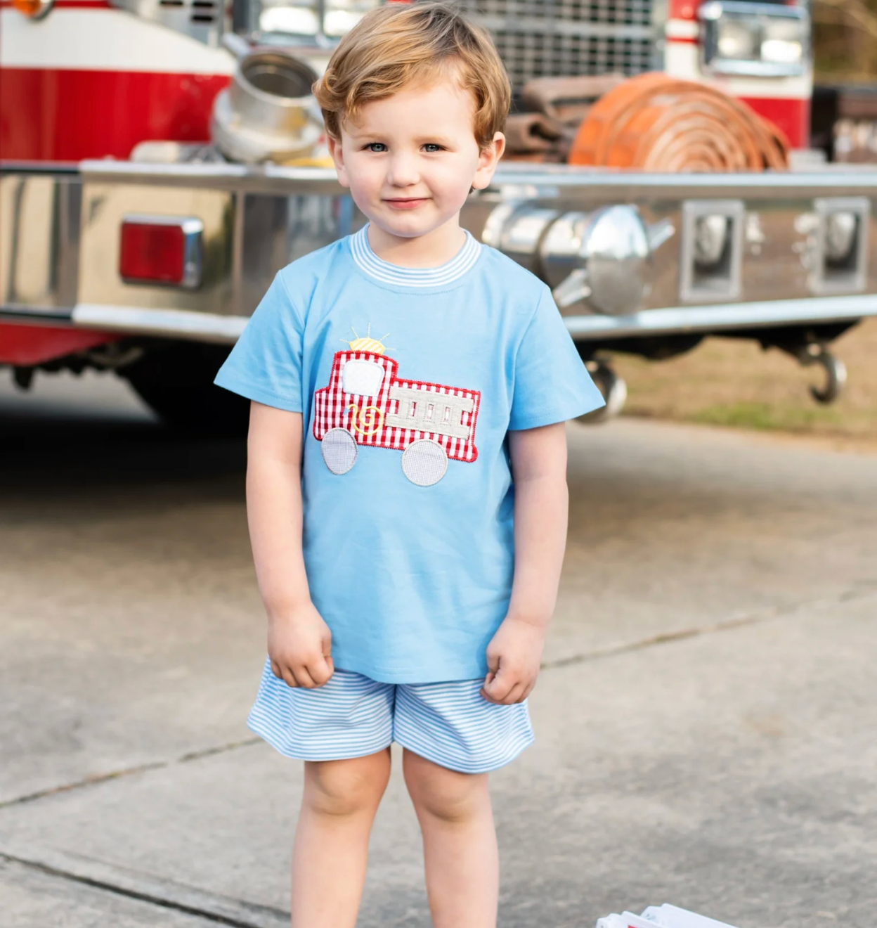 Firetruck Short Set by Jellybean