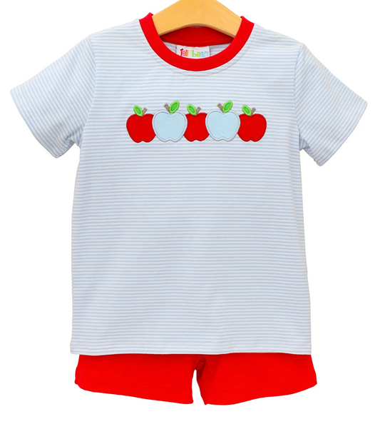 Apple A Day Short Set by Jellybean Smock Candy